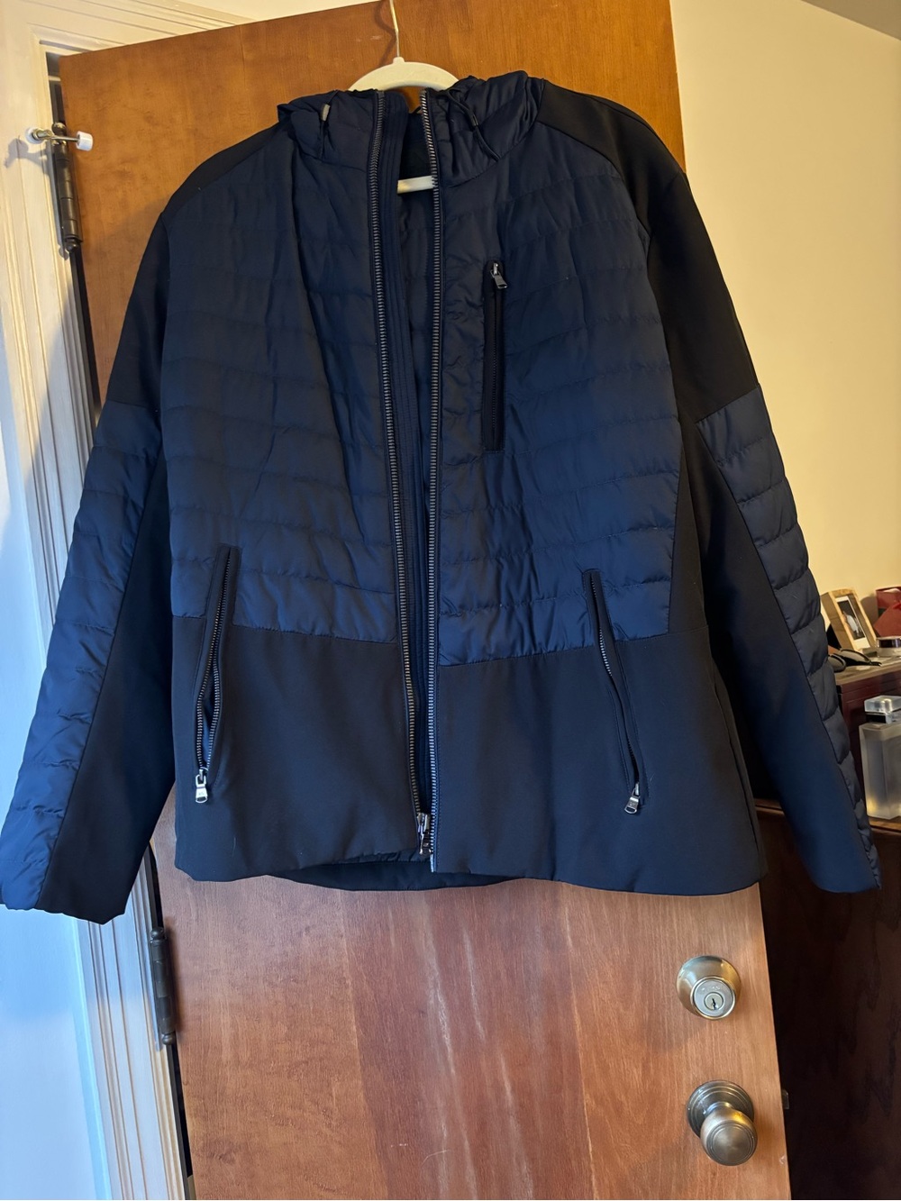 Michael Kors Navy Puffer Coat